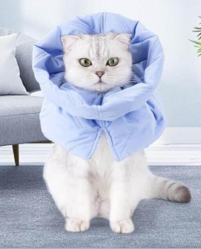 Yissone Katzen-Genesungshalsband nach Operationen, weich, verstellbar, elisabethanisches Halsband für Katzen, Kätzchen, Welpen von Yissone