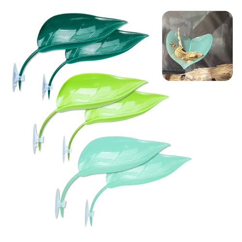 Yitexin Betta-Hängemattenunterlage mit Saugnäpfen, simulierender Lebensraum, Betta-Blatt-Plattform, kleines Ruhebecken für Baum, Frosch, Terrarium, Schildkröte, Fische, Haustierzubehör (3 Farben) von Yitexin