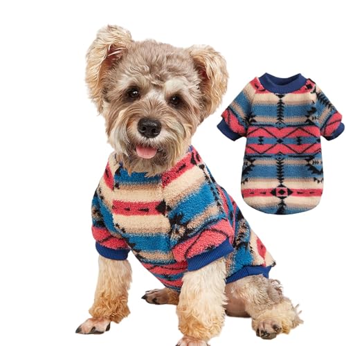 Hundepullover, weiches Haustier-Sweatshirt, dicke, warme Winterkleidung, nationaler Stil, Pullover für kleine und mittelgroße Hunde Yiurse von Yiurse