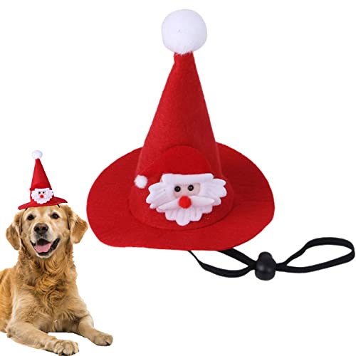 Weihnachtsmützen für Hunde, 2 Stück, Haustier-Weihnachtsmützen mit 3D-Design, langlebiges Hunde-Weihnachts-Kostüm, Weihnachtsmütze für Geburtstag, Party, Alltag Yiurse von Yiurse