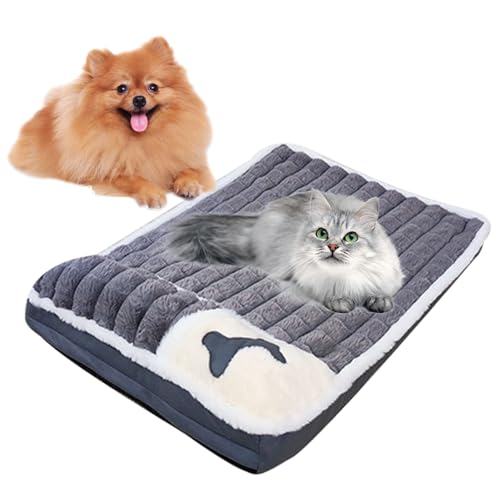 Yiurse Hundebox-Betten – waschbare Hundematte für Käfig mit rutschfester Unterseite, Kistenunterlage mit weichem Kissen für kleine Hunderassen, Haustierbett zum Schlafen und Reduzieren von von Yiurse