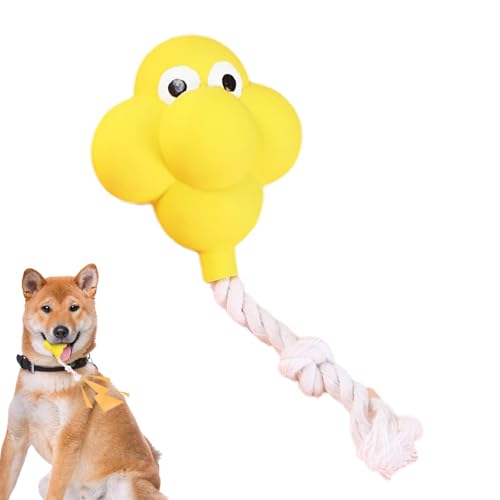Yiurse Quietschendes Hundespielzeug aus Latex, Quietschendes Hundespielzeug aus Gummi - Interaktives Spielzeug Holen - Welpen-Zahn- und Apportierspielzeug, weiches Gummi-Kauspielzeug für interaktiven von Yiurse