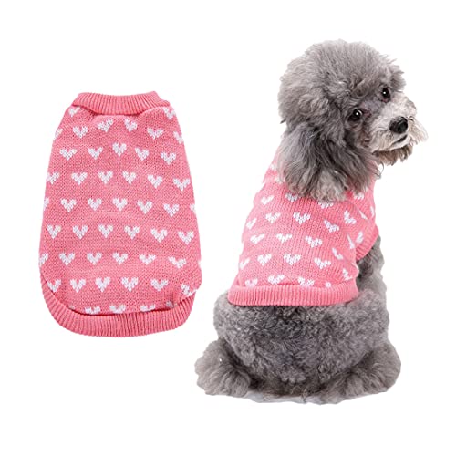 Yiwong Hund Pullover, Sweater für Hunde, Weiche und Warm T-Shirt Hunde Winter Kleidung, Hund Katze Winter Warmer Pullover, Warme Haustier Jacke von Yiwong