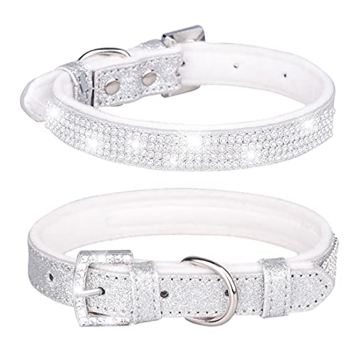 Yiwong Katzen- und Hundehalsband in glänzenden Strasssteinen, Halskette für Hunde und Katzen mit Strasssteinen, Koreanische Wolle Bling Glitzer Strass Hundehalsband Yiwong Katzen- und Hundehalsband in glänzenden Strasssteinen, Halskette für Hunde und Katzen mit Strasssteinen, Koreanische Wolle Bling Glitzer Strass Hundehalsband von Yiwong
