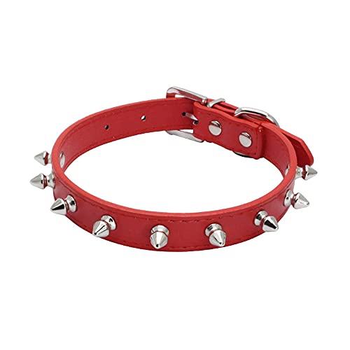 Yiwong Spiked Leather Hundehalsband, Bullet Nail Rivet Hundehalsband, Einstellbares Hundehalsband mit Stacheln Yiwong Spiked Leather Hundehalsband, Bullet Nail Rivet Hundehalsband, Einstellbares Hundehalsband mit Stacheln von Yiwong