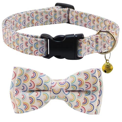 Yizepet Hundehalsband mit Fliege, verstellbares Haustierhalsband für Hunde mit Kunststoffschnalle, stilvolles Muster für kleine, mittelgroße oder große Jungen und Mädchen, Hunde und Katzen Yizepet Hundehalsband mit Fliege, verstellbares Haustierhalsband für Hunde mit Kunststoffschnalle, stilvolles Muster für kleine, mittelgroße oder große Jungen und Mädchen, Hunde und Katzen von Yizepet