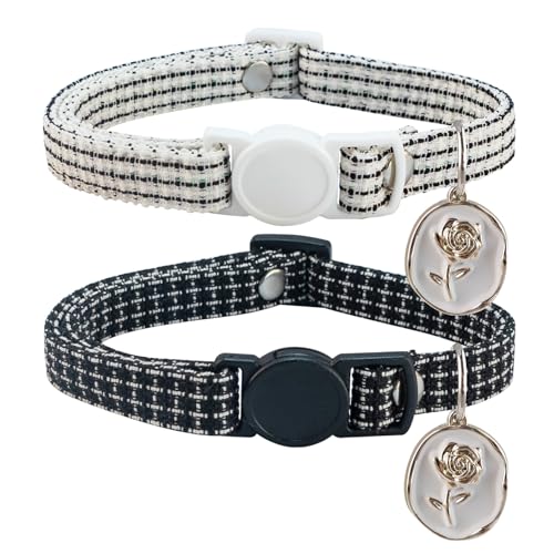 Yizepet Katzenhalsband, Breakaway-Kätzchen-Halsband, niedliches Katzenhalsband, 2er-Pack, Haustierbedarf-Zubehör Yizepet Katzenhalsband, Breakaway-Kätzchen-Halsband, niedliches Katzenhalsband, 2er-Pack, Haustierbedarf-Zubehör von Yizepet