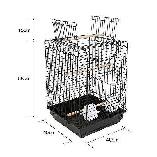 Yizhe Vogelkäfig,Vogelvoliere,Voliere,Vogelhaus,Papageienkäfig,Tierkäfig,Käfig,Sittichkäfig,Vogel,Nagerkäfig,klein Metall Vogelvoliere,für Papagei Wellensittich finken kanarienvögel(40 * 40 * 58cm) Yizhe Vogelkäfig,Vogelvoliere,Voliere,Vogelhaus,Papageienkäfig,Tierkäfig,Käfig,Sittichkäfig,Vogel,Nagerkäfig,klein Metall Vogelvoliere,für Papagei Wellensittich finken kanarienvögel(40 * 40 * 58cm) von Yizhe