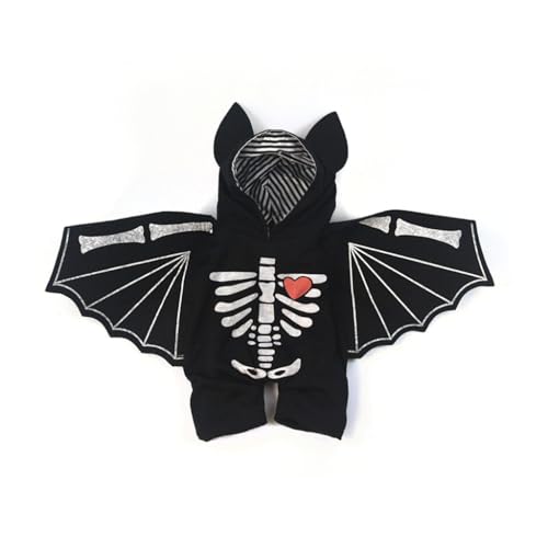 Skelett-Hundepullover für Hunde bis große Hunde für den Außenbereich, winddicht, dicker Kapuzenpullover, Halloween Skelett-Hundepullover für Hunde bis große Hunde für den Außenbereich, winddicht, dicker Kapuzenpullover, Halloween von Yjcnelcr