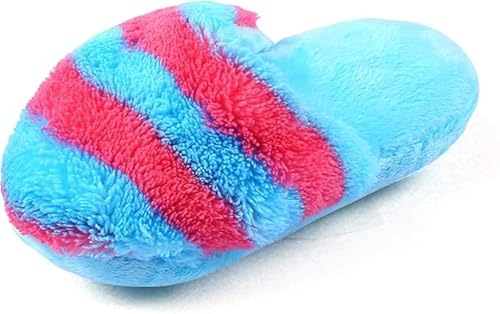 Yjemle Blaue niedliche Haustier-Hausschuhe für Welpen, Hunde, Katzen, Hausschuhe, Plüsch-Hausschuh, Geräusch, Haustier-Spielzeug, Kauspielzeug, quietschend, Plüschspielzeug, Slipperform, Zahnreinigung Yjemle Blaue niedliche Haustier-Hausschuhe für Welpen, Hunde, Katzen, Hausschuhe, Plüsch-Hausschuh, Geräusch, Haustier-Spielzeug, Kauspielzeug, quietschend, Plüschspielzeug, Slipperform, Zahnreinigung von Yjemle