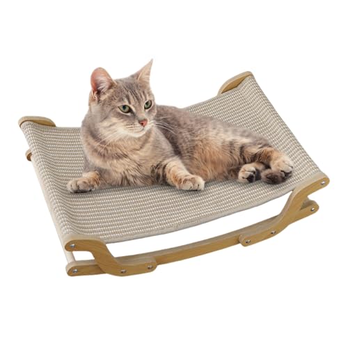 Yjkedfh Katzen Hängesessel | Katzen Strandliege | Kitten Schaukelsofa Haustier Erfrischungsliege Zum Spielen Für Wohnung Balkon Garten Reise Fensterplatz Zuhause von Yjkedfh