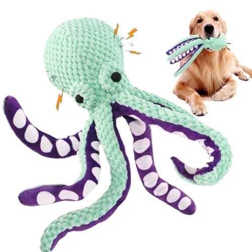 Yjkedfh Oktopus Hundespielzeug,Plüsch Spielzeug Oktopus Für Hunde | Beisspielzeug Mit Quietschfunktion Interaktiv Für Drinnen Reisen Garten Pool Spielzeit Yjkedfh Oktopus Hundespielzeug,Plüsch Spielzeug Oktopus Für Hunde | Beisspielzeug Mit Quietschfunktion Interaktiv Für Drinnen Reisen Garten Pool Spielzeit von Yjkedfh