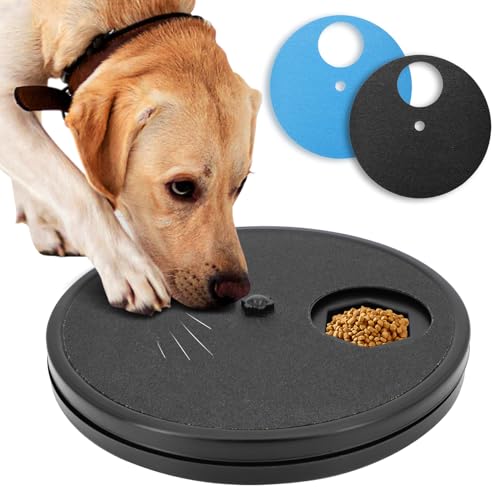 Ykall Krallenschleifer für Hunde - Kratzbrett für Hunde mit Leckerlibox, Hunde Krallenschleifer, Stressfreies Haustier Nagelfeilenbrett, Hunde Kratzpad für Nägel, 360° Drehung Kratzmatten von Ykall