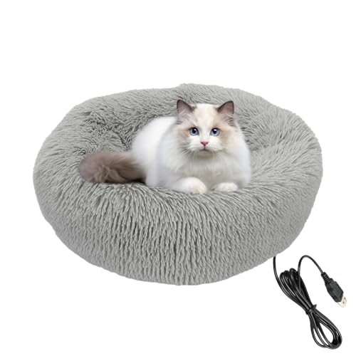 Ylnailky Heizbett Für Haustiere | Elektrisches Katzen Heizkissen | Waschbare Wärmeunterlage Für Kleine Hunde Welpen Kätzchen | Beruhigender Schlafplatz Im Winter von Ylnailky