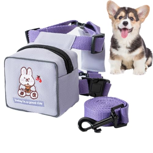 Ylnailky Hundegeschirr mit Rucksack,Hunderucksackgeschirr | Cartoon-Hunderucksack mit Hundeleinen | Bunte Katzenrucksack-Weste, Haustier-Wandergeschirr, Bär, Kaninchen, Dinosaurier-Muster für Katzen, Ylnailky Hundegeschirr mit Rucksack,Hunderucksackgeschirr | Cartoon-Hunderucksack mit Hundeleinen | Bunte Katzenrucksack-Weste, Haustier-Wandergeschirr, Bär, Kaninchen, Dinosaurier-Muster für Katzen, von Ylnailky