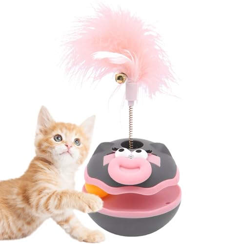 Ylnailky Katzenangel,Cartoonball Interaktives Katzenspielzeug | Aktivitätsspielzeug Zur Bewegung Und Intelligenzförderung, Trainingszubehör Für Alle Katzenrassen von Ylnailky