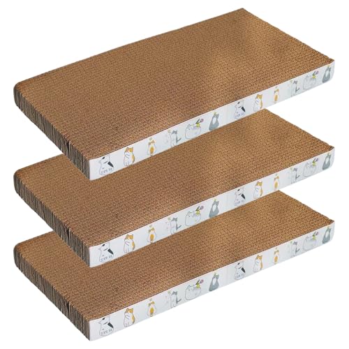 Ylnailky Katzenkratzer - Katzenkratzpads | Wellpapier 3x Kätzchen Spielzeug Anti-Kratzer für Möbel Schutz Gesund halten Lindert Langeweile Training Outdoor Ylnailky Katzenkratzer - Katzenkratzpads | Wellpapier 3x Kätzchen Spielzeug Anti-Kratzer für Möbel Schutz Gesund halten Lindert Langeweile Training Outdoor von Ylnailky