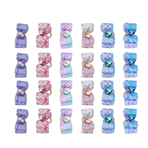 24pcs Haustier Gummibänder Hund Katze Pflegezubehör, zufällige Farbfliege Bogenknoten, für Halloween, niedliche Haustierhaardekorationen, ca. 3,5 cm 24pcs Haustier Gummibänder Hund Katze Pflegezubehör, zufällige Farbfliege Bogenknoten, für Halloween, niedliche Haustierhaardekorationen, ca. 3,5 cm von Ylwxzenith