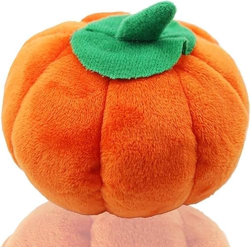 Ymhapp Orange Pet Toy Funny Pumpkin Chew Toys Squeak Plush Dog Cat Toy Plush Toys Pet Supplies von Ymhapp