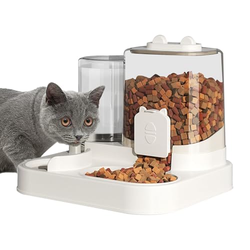 Automatischer Futterautomat Für Haustiere,Katze Hund Futterautomat Mit Wasserspender - 1,8L Futterspender Innenbereich Mit Abnehmbarem Futternapf Für Kleine & Mittlere Rassen Automatischer Haustie Automatischer Futterautomat Für Haustiere,Katze Hund Futterautomat Mit Wasserspender - 1,8L Futterspender Innenbereich Mit Abnehmbarem Futternapf Für Kleine & Mittlere Rassen Automatischer Haustie von Ynnhik