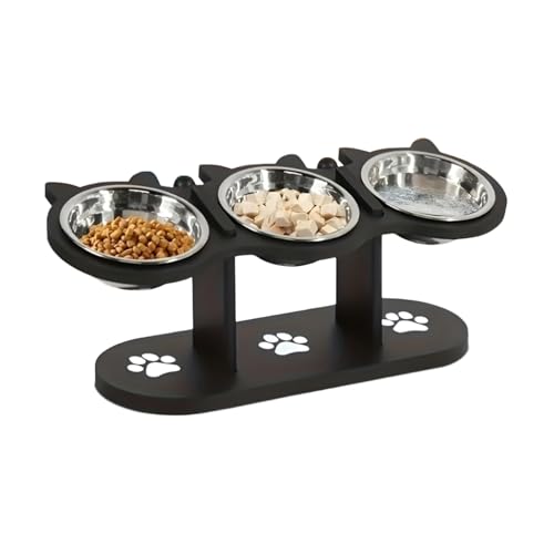 Erhöhte Haustiergerichte | Erhöhte Fütterungsstation mit Metallfutterschalen | Einstellbare, verschüttbare Hundefutter für Jede Größe | Ideale Haustierversorgung für große, mittlere und kleine Rassen Erhöhte Haustiergerichte | Erhöhte Fütterungsstation mit Metallfutterschalen | Einstellbare, verschüttbare Hundefutter für Jede Größe | Ideale Haustierversorgung für große, mittlere und kleine Rassen von Ynnhik