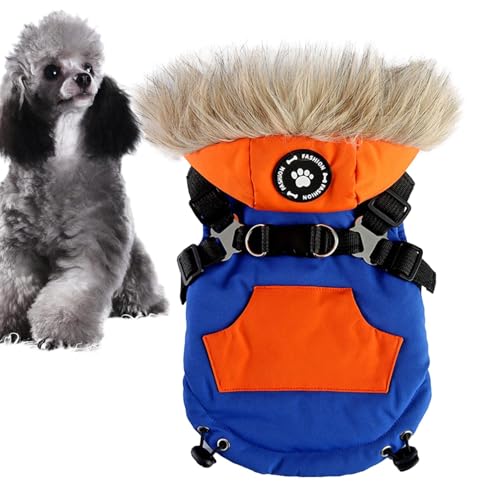 Hunde-Wintermantel mit Kapuze, Hundemantel mit Reißverschluss, Winter-Hundekleidung mit Reißverschluss, Haustierkleidung für kaltes Wetter, Outdoor-Hundejacke für den Alltag, Spaziergänge, Urlaubspart Hunde-Wintermantel mit Kapuze, Hundemantel mit Reißverschluss, Winter-Hundekleidung mit Reißverschluss, Haustierkleidung für kaltes Wetter, Outdoor-Hundejacke für den Alltag, Spaziergänge, Urlaubspart von Ynnhik