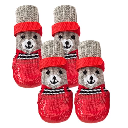 Ynnhik Hundeschuhe, rutschfeste Hundesocken, um das Lecken der Pfoten an verschneiten Wintertagen zu verhindern - Haustierbedarf zum Spazierengehen, Training, Wandern und für Outdoor-Aktivitäten Ynnhik Hundeschuhe, rutschfeste Hundesocken, um das Lecken der Pfoten an verschneiten Wintertagen zu verhindern - Haustierbedarf zum Spazierengehen, Training, Wandern und für Outdoor-Aktivitäten von Ynnhik