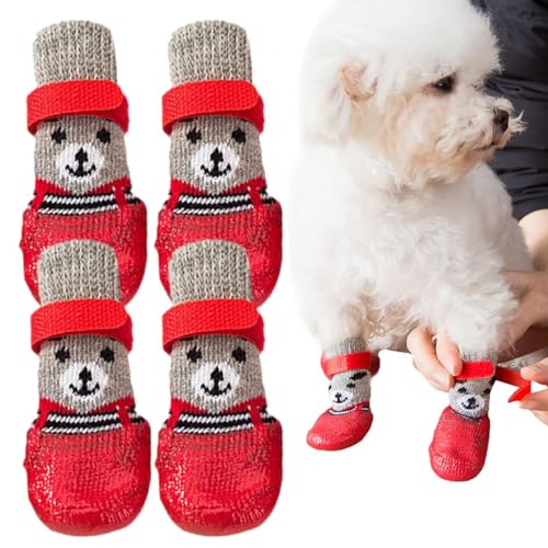 Ynnhik Hundeschuhe | rutschfeste Hundesocken, um das Lecken der Pfoten an verschneiten Wintertagen zu verhindern,Haustierbedarf zum Spazierengehen, Training, Wandern und für Outdoor-Aktivitäten Ynnhik Hundeschuhe | rutschfeste Hundesocken, um das Lecken der Pfoten an verschneiten Wintertagen zu verhindern,Haustierbedarf zum Spazierengehen, Training, Wandern und für Outdoor-Aktivitäten von Ynnhik
