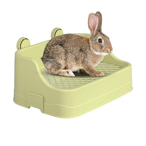 Ynnhik Katzentoilette für Käfig - Meerschweinchen-Katzentoilette, Käfig-Haustiertoilette mit großer Kapazität, Quadratische Haustiertoilette mit Schnalle für Meerschweinchen, baumelnde Katzentoilette Ynnhik Katzentoilette für Käfig - Meerschweinchen-Katzentoilette, Käfig-Haustiertoilette mit großer Kapazität, Quadratische Haustiertoilette mit Schnalle für Meerschweinchen, baumelnde Katzentoilette von Ynnhik