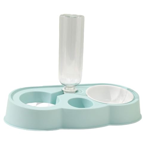 Katzentrinkfutternapf, 500 ml automatischer Katzenwasserspender mit Schüssel | Abnehmbarer Schüssel-Siphon-Wasserspender mit Rutschfester Basis für Schlafzimmer und Katzentrinkfutternapf, 500 ml automatischer Katzenwasserspender mit Schüssel | Abnehmbarer Schüssel-Siphon-Wasserspender mit Rutschfester Basis für Schlafzimmer und von Ynnhik