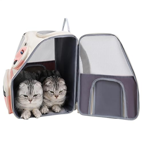 Pet Bag Carrier - Haustiertragetasche für kleine Hunde - Faltbare atmungsaktive Haustier-Reisetasche mit mehreren Belüftungsöffnungen, Katzenbedarf für Outdoor-Aktivitäten Pet Bag Carrier - Haustiertragetasche für kleine Hunde - Faltbare atmungsaktive Haustier-Reisetasche mit mehreren Belüftungsöffnungen, Katzenbedarf für Outdoor-Aktivitäten von Ynnhik