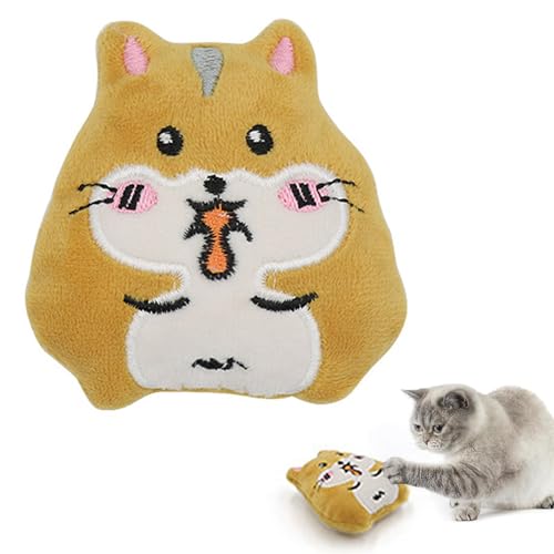 Plüsch-Katzenminze-Spielzeug - Plüsch-Katzen-Kauspielzeug, Interaktives Kinderspielzeug Katzenminze, Plüschtier-Geschenk für Katzenliebhaber, lindert Stress, Heimtierbedarf für drinnen und draußen, Plüsch-Katzenminze-Spielzeug - Plüsch-Katzen-Kauspielzeug, Interaktives Kinderspielzeug Katzenminze, Plüschtier-Geschenk für Katzenliebhaber, lindert Stress, Heimtierbedarf für drinnen und draußen, von Ynnhik