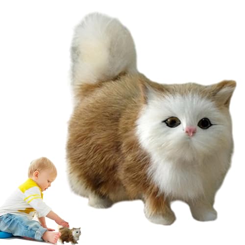Realistisches Katzen-Stofftier, realistische Katze, kleine Stofftiere, Katzen-Stofftier-Spielzeug, pelzige Plüschkatze, Kinderspielzeug, Geburtstagsgeschenke, lebendige Plüschkatze Foto-Requisiten Realistisches Katzen-Stofftier, realistische Katze, kleine Stofftiere, Katzen-Stofftier-Spielzeug, pelzige Plüschkatze, Kinderspielzeug, Geburtstagsgeschenke, lebendige Plüschkatze Foto-Requisiten von Ynnhik