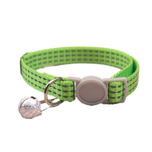 Sicherheits -Nylonkragen für Hunde - Grundkragen mit klingender Bell, Nylon Reflektierende Sicherheitskragen Grundkragen für Kätzchen von Ynnhik