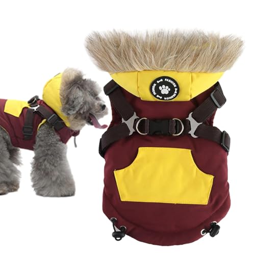 Warme Hundekleidung, Wintermantel für Hunde mit Kapuze - Winter-Hundekleidung mit Reißverschluss - Haustierkleidung für kaltes Wetter, Outdoor-Hundejacke für den Alltag, Spaziergänge, Urlaubsparty Warme Hundekleidung, Wintermantel für Hunde mit Kapuze - Winter-Hundekleidung mit Reißverschluss - Haustierkleidung für kaltes Wetter, Outdoor-Hundejacke für den Alltag, Spaziergänge, Urlaubsparty von Ynnhik