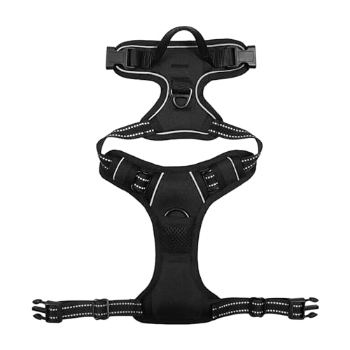 Welpengeschirr für kleine Hunde, Verstellbares, weich gepolstertes Haustierzubehör, Reflektierendes No-Pull No-Choke-Haustiergeschirr mit 2 Leine-Clips, Hundegeschirr für Hunde, Katzen, Welpengeschirr für kleine Hunde, Verstellbares, weich gepolstertes Haustierzubehör, Reflektierendes No-Pull No-Choke-Haustiergeschirr mit 2 Leine-Clips, Hundegeschirr für Hunde, Katzen, von Ynnhik