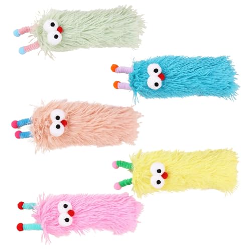 Ynnhik Catnip Spielzeug für drinnen und draußen, Plüschpuppe, interaktiv, Katzenspielzeug, 5 x Haustierzubehör mit Katzenbett, Kauspielzeug, Kätzchen, Training Ynnhik Catnip Spielzeug für drinnen und draußen, Plüschpuppe, interaktiv, Katzenspielzeug, 5 x Haustierzubehör mit Katzenbett, Kauspielzeug, Kätzchen, Training von Ynnhik