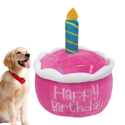 Ynnhik Hunde-Geburtstags-Kauspielzeug, Hunde-Geburtstagskuchen-Spielzeug | Schönes Plüschhut-Kuchen-Haustierspielzeug - Geburtstagsgeschenk für und Mädchen, waschbar, langlebig, Welpen, C Ynnhik Hunde-Geburtstags-Kauspielzeug, Hunde-Geburtstagskuchen-Spielzeug | Schönes Plüschhut-Kuchen-Haustierspielzeug - Geburtstagsgeschenk für und Mädchen, waschbar, langlebig, Welpen, C von Ynnhik
