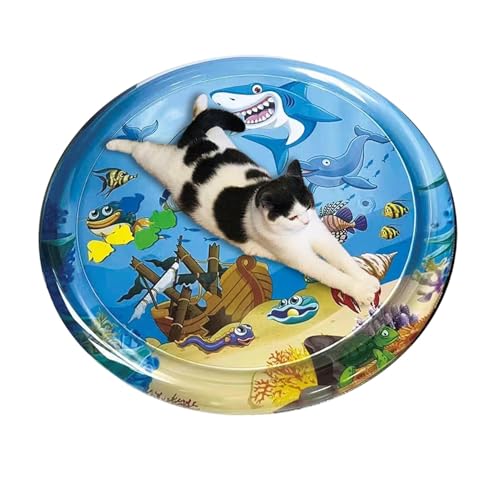 Ynnhik Kätzchen-Wasserspielpad, interaktives Wasserpad-Spielzeug für Haustiere | Kühlende Welpen-Spielmatte - Tragbare wassergefüllte Sommer-Haustierspielmatte für Welpen, Kätzchen und Hunde Ynnhik Kätzchen-Wasserspielpad, interaktives Wasserpad-Spielzeug für Haustiere | Kühlende Welpen-Spielmatte - Tragbare wassergefüllte Sommer-Haustierspielmatte für Welpen, Kätzchen und Hunde von Ynnhik