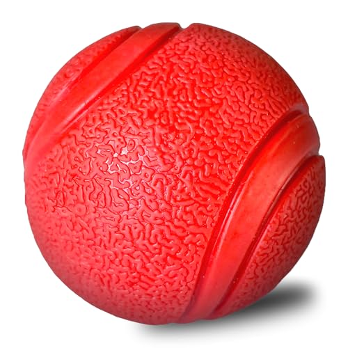 YoFellas Hundespielzeug aus solidem rotem Gummi - Ultra Bounce, unzerstörbares Kau- & Apportierspielzeug für aggressive Kauer, interaktives Training für kleine bis große Hunde (extra groß, gestreift) YoFellas Hundespielzeug aus solidem rotem Gummi - Ultra Bounce, unzerstörbares Kau- & Apportierspielzeug für aggressive Kauer, interaktives Training für kleine bis große Hunde (extra groß, gestreift) von YoFellas