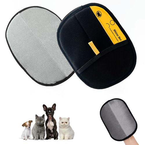Yoedge 2 Stück Dicke Haarentfernung Handschuhe für Hunde & Katzen-Doppelseitige Pflegehandschuhe,Antistatische Wiederverwendbare Enthaarungs Handschuhe,Fellpflege beim Baden, Entfilzung Yoedge 2 Stück Dicke Haarentfernung Handschuhe für Hunde & Katzen-Doppelseitige Pflegehandschuhe,Antistatische Wiederverwendbare Enthaarungs Handschuhe,Fellpflege beim Baden, Entfilzung von Yoedge