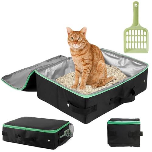 Katzentoilette Faltbar Katzen, Faltbare Tragbare Katzentoilette, Faltbare Katzentoilette Mit Deckel, Faltbare Katzentoilette, Katzen Katzenklo, Kann als Kätzchentoilette, Kätzchenbett, Schwarz Katzentoilette Faltbar Katzen, Faltbare Tragbare Katzentoilette, Faltbare Katzentoilette Mit Deckel, Faltbare Katzentoilette, Katzen Katzenklo, Kann als Kätzchentoilette, Kätzchenbett, Schwarz von Yoihuqi