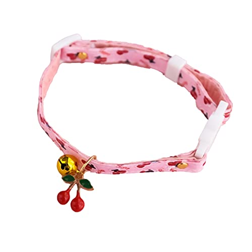 Yokawe Haustier-Halskette, bedruckt, strapazierfähig, Obstmuster, Haustierhalsband, Hundezubehör, Rosa von Yokawe