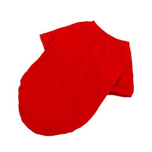 Yokawe Haustier-Shirt, Pullover, bequem, visuelles Erlebnis, Fantasie, Haustier-Shirt für Welpen, Rot, Größe L von Yokawe