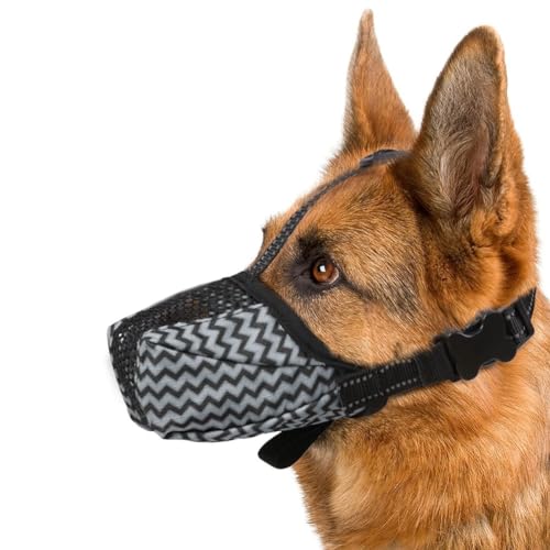 Yokomu Maulkorb für Hunde, Atmungsaktives Air-Mesh-Maulkorb für Mittelgroße und Große Hunde, Um Beißen, Bellen und Kauen zu Verhindern, Weicher Maulkorb M Yokomu Maulkorb für Hunde, Atmungsaktives Air-Mesh-Maulkorb für Mittelgroße und Große Hunde, Um Beißen, Bellen und Kauen zu Verhindern, Weicher Maulkorb M von Yokomu