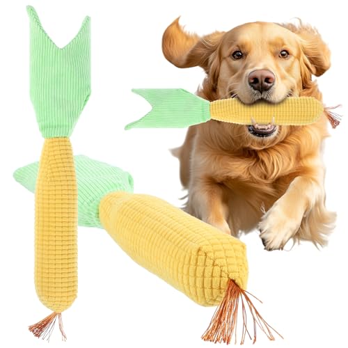 Yolev Mais-Hundespielzeug für aggressive Kauer, Kauspielzeug für Hunde, SOG-Spielzeug für aggressive Kauer, Maishunde, Corndogs, Welpen, Kauspielzeug für mittelgroße Hunde von Yolev