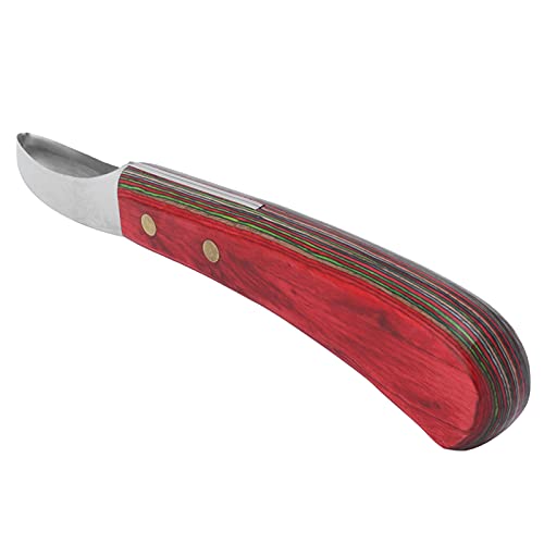 Hufmesser, gebogener Hufschneider, Holzgriff, Hufmeißel, Farrier Essential Tool, Stahlkonstruktion für zuverlässige Leistung, einfach zu halten und zu bedienen von YolieraArt
