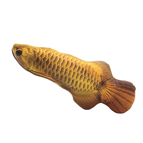 YolieraArt 40,6 cm Plüsch-Katzenminze-Fischspielzeug, realistische Schlenkenkätzchen-Kaupuppe mit Katzenminze, weiche Baumwolle, interaktives Spielen für Indoor-Katzen, Minzgefüllt (20 cm) von YolieraArt