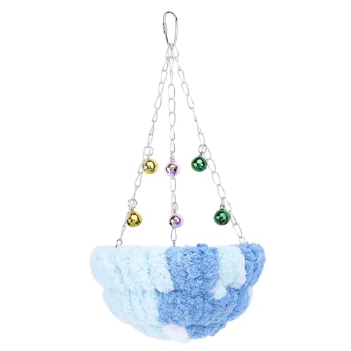 YolieraArt Vogel-Hängenest, weiches Plüsch-Vogelbett für Papageiensittich, warmer Schlafplatz für den Winter, bequeme Baumwoll-Innenseite, Vogelschaukel, sicherer Ruheplatz mit gemütlichem Design von YolieraArt