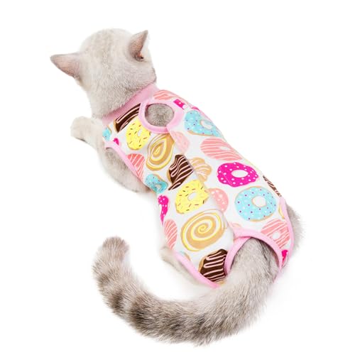 Yolispa Cat Surgery Recovery Suit Body Suit Post Surgery Anti Lecken Pyjama Suit for Cats and Dogs von Yolispa